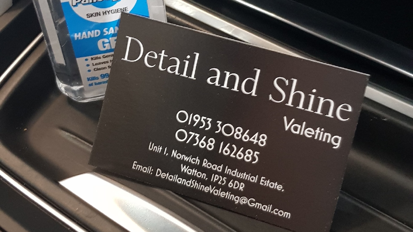 Detail and Shine Valeting