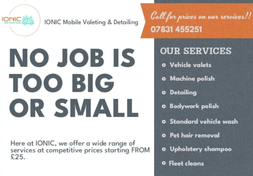 Ionic valeting and detailing ltd